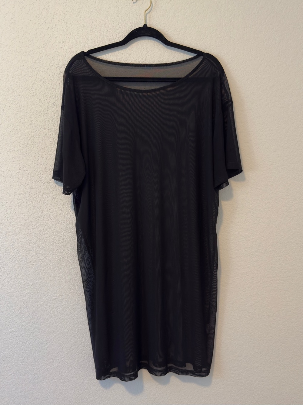 Black mesh coverup dress #mesh #gothic